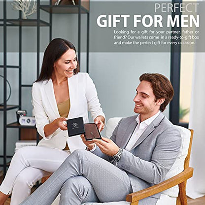 Mens Slim Wallet with Money Clip