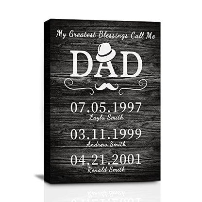 Custom Rustic Wood Puzzle Piece Sign Canvas Prints