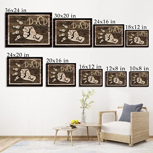 Custom Rustic Wood Puzzle Piece Sign Canvas Prints