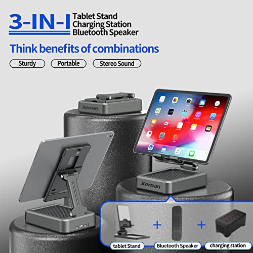 Cell Phone Stand with Wireless Bluetooth Speaker