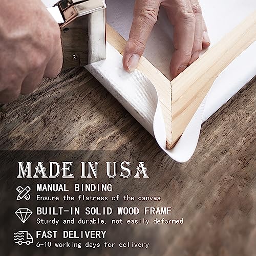 Custom Rustic Wood Puzzle Piece Sign Canvas Prints