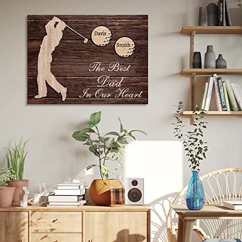 Custom Rustic Wood Puzzle Piece Sign Canvas Prints