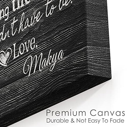 Custom Rustic Wood Puzzle Piece Sign Canvas Prints