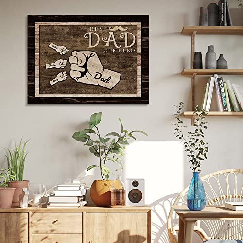 Custom Rustic Wood Puzzle Piece Sign Canvas Prints