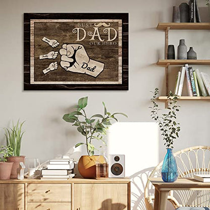 Custom Rustic Wood Puzzle Piece Sign Canvas Prints