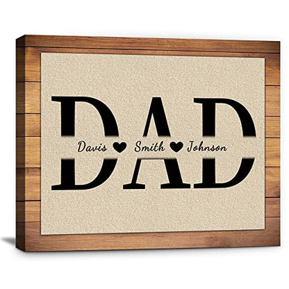 Custom Rustic Wood Puzzle Piece Sign Canvas Prints