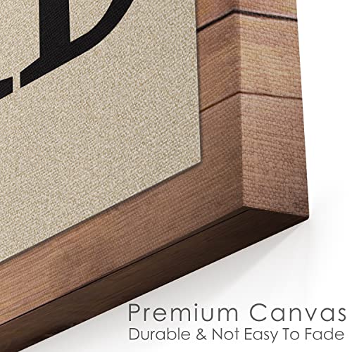 Custom Rustic Wood Puzzle Piece Sign Canvas Prints