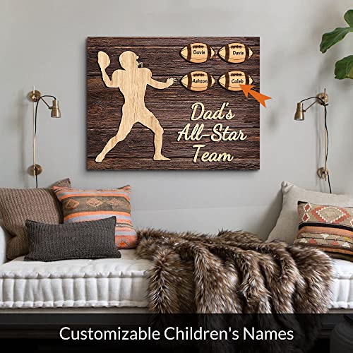 Custom Rustic Wood Puzzle Piece Sign Canvas Prints