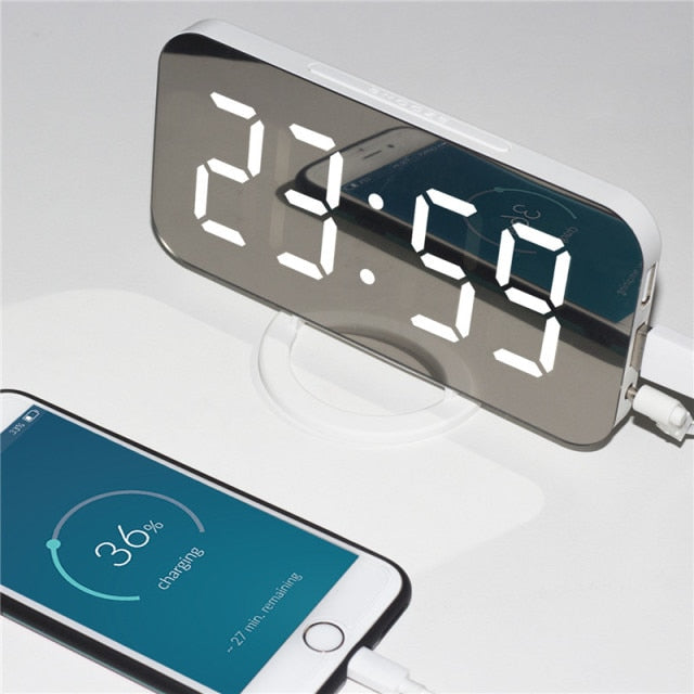Digital Mirror Alarm Clock