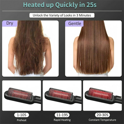 Silky Hair Straightener Brush
