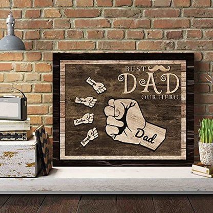 Custom Rustic Wood Puzzle Piece Sign Canvas Prints