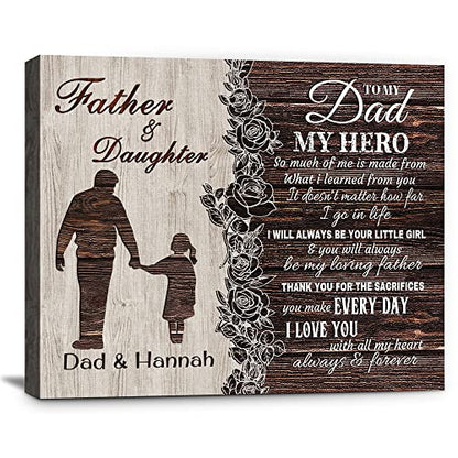 Custom Rustic Wood Puzzle Piece Sign Canvas Prints