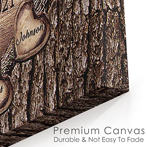 Custom Rustic Wood Puzzle Piece Sign Canvas Prints