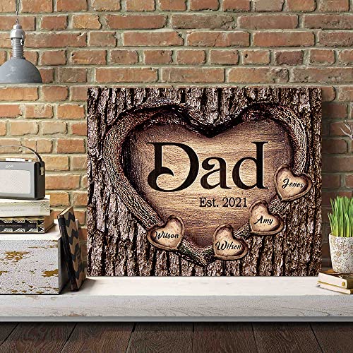 Custom Rustic Wood Puzzle Piece Sign Canvas Prints