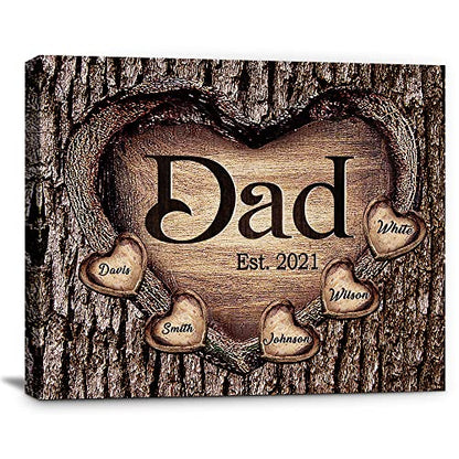 Custom Rustic Wood Puzzle Piece Sign Canvas Prints