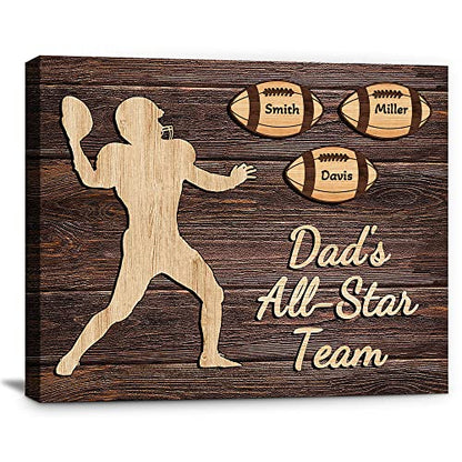 Custom Rustic Wood Puzzle Piece Sign Canvas Prints