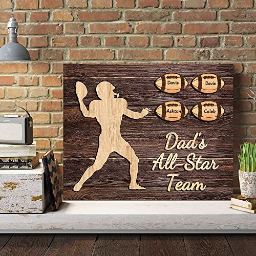Custom Rustic Wood Puzzle Piece Sign Canvas Prints
