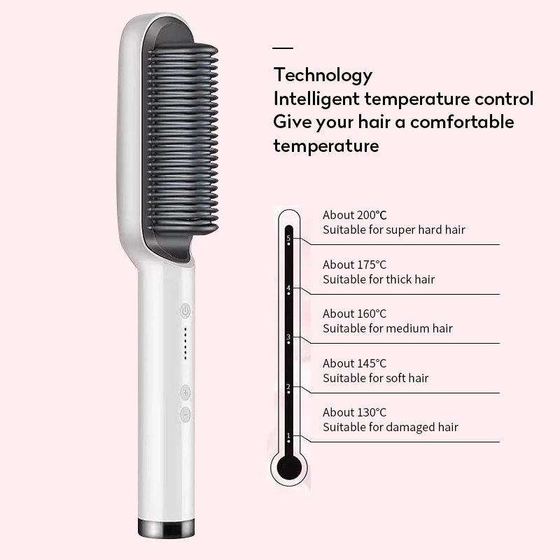 Silky Hair Straightener Brush
