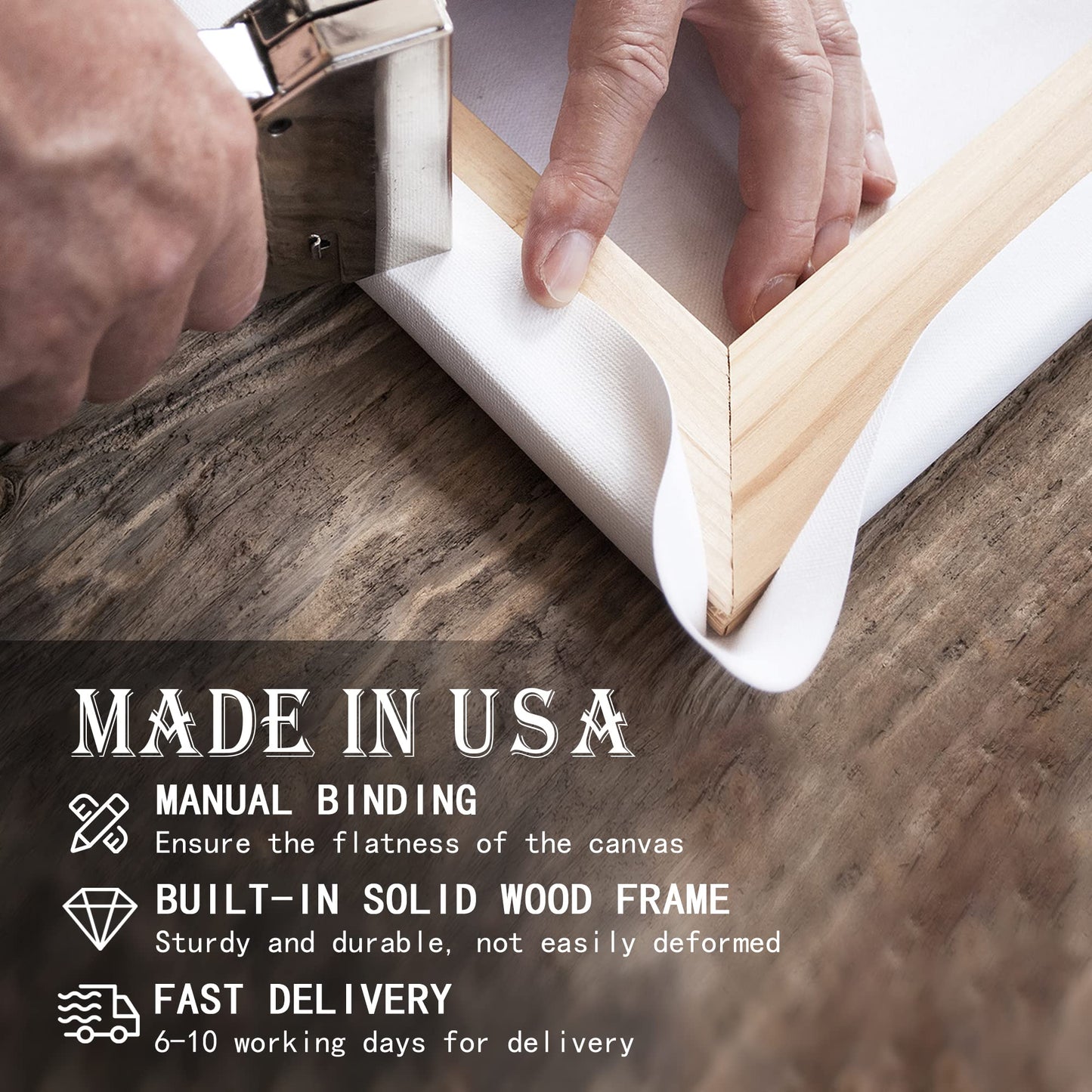 Custom Rustic Wood Puzzle Piece Sign Canvas Prints