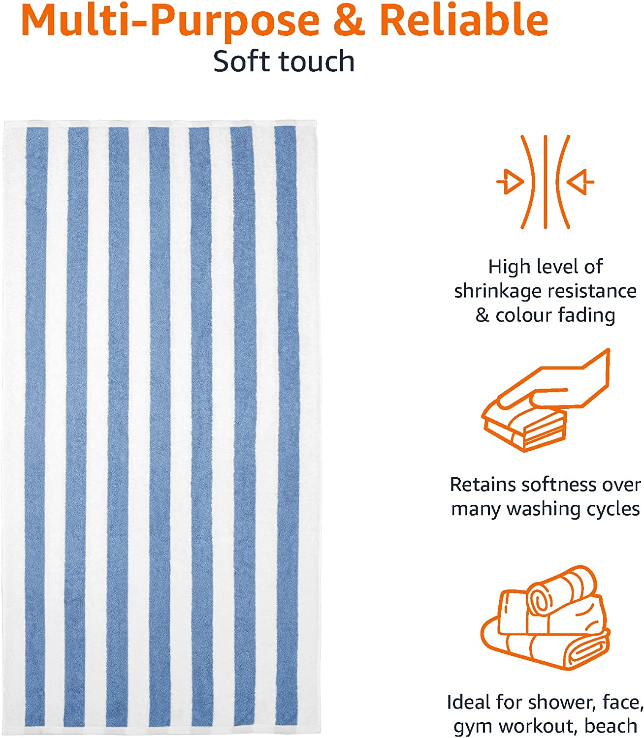 Cabana Stripe Beach Towel, 2-Pack,