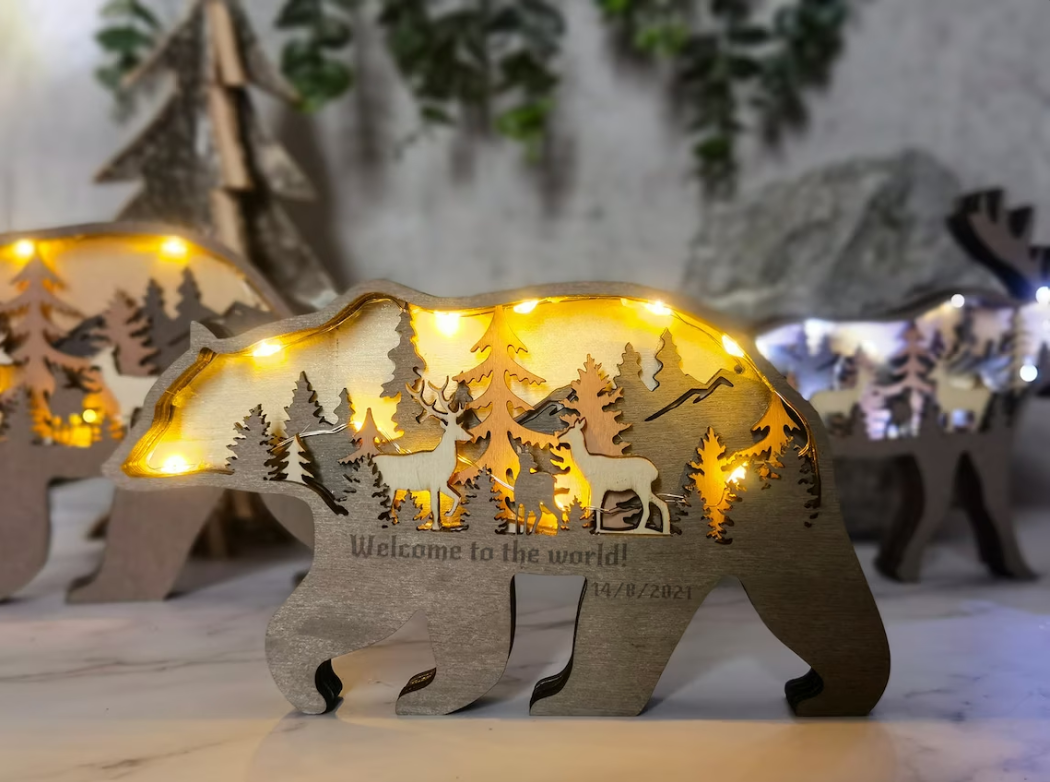 Wooden Animal Decoration