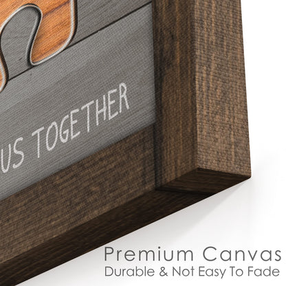 Custom Rustic Wood Puzzle Piece Sign Canvas Prints