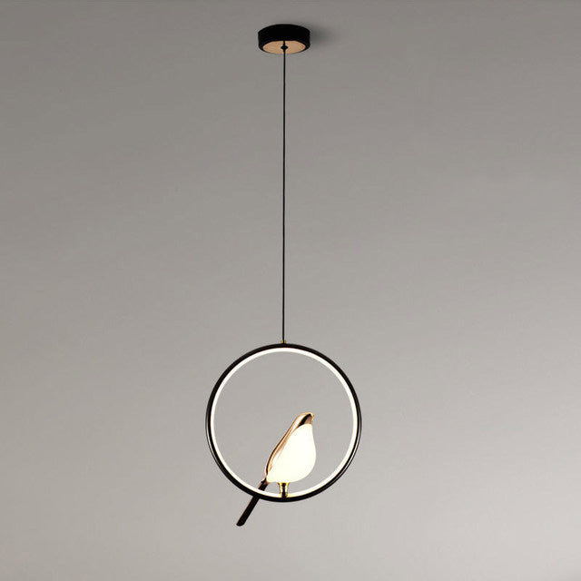 Golden Bird Wall Bedroom Lamp