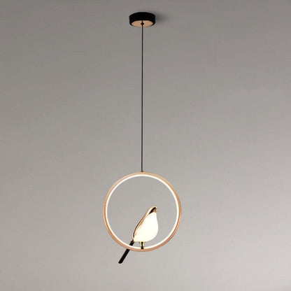 Golden Bird Wall Bedroom Lamp