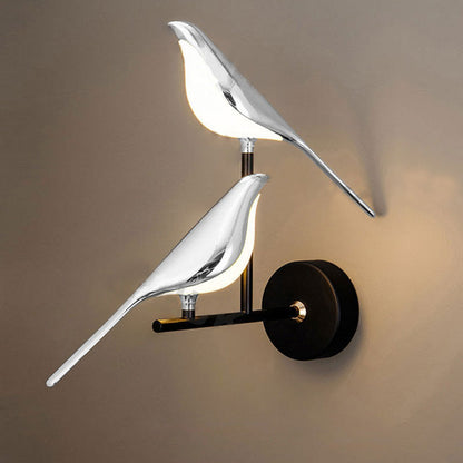 Golden Bird Wall Bedroom Lamp
