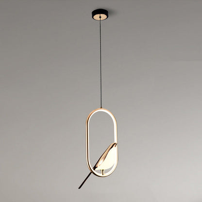 Golden Bird Wall Bedroom Lamp
