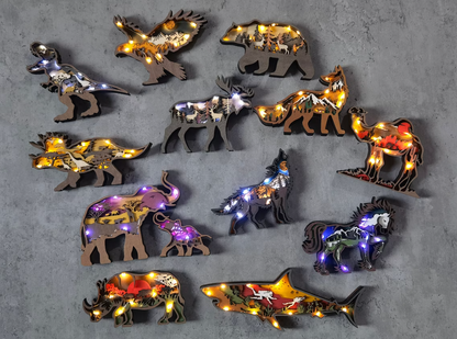 Wooden Animal Decoration