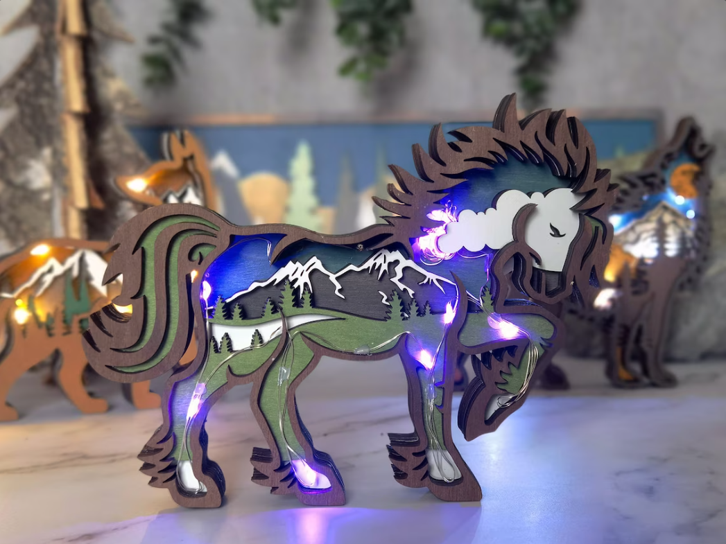Wooden Animal Decoration