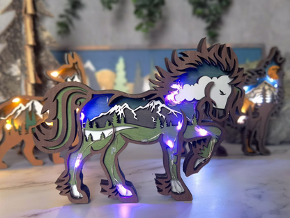 Wooden Animal Decoration