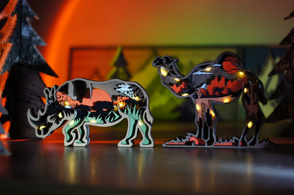 Wooden Animal Decoration