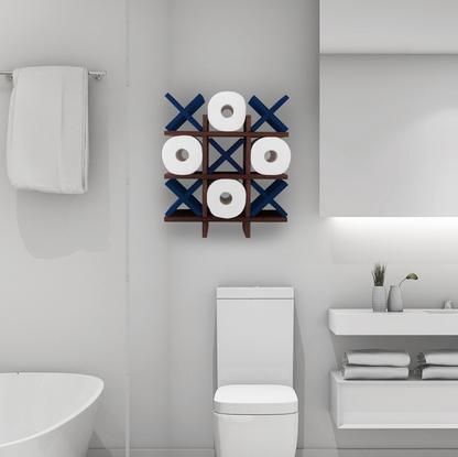 Tic Tac Toe Toilet Paper Holder