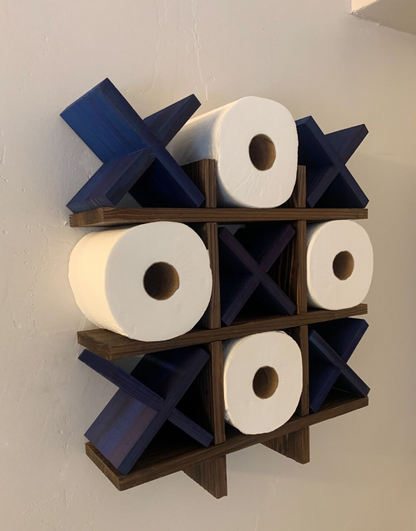 Tic Tac Toe Toilet Paper Holder