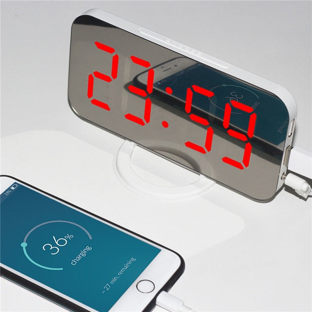 Digital Mirror Alarm Clock