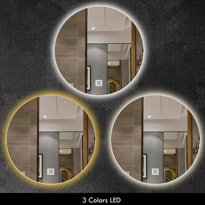 3 Colors LED Wall Mirror 