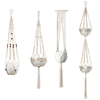 5 Set Macrame Plant Hangers