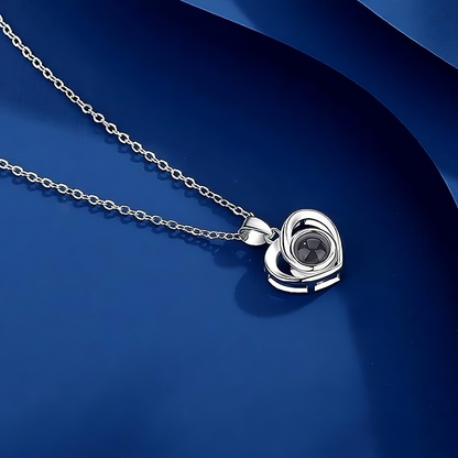 Personalized Heart Photo Necklace