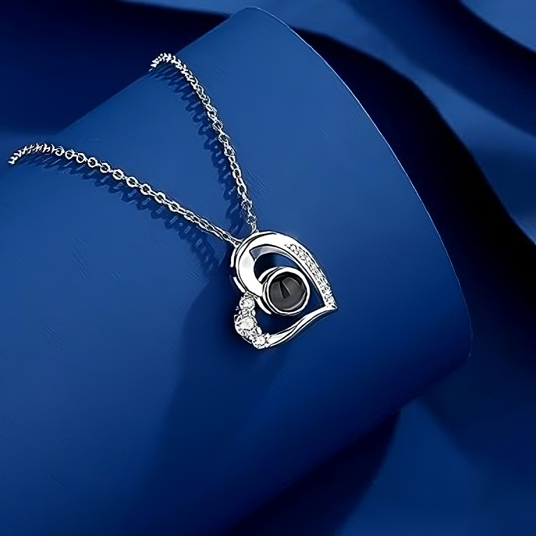 Personalized Heart Photo Necklace