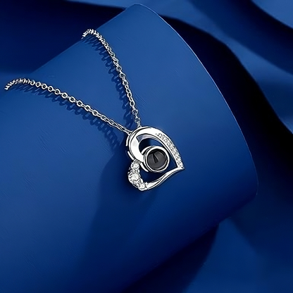 Personalized Heart Photo Necklace