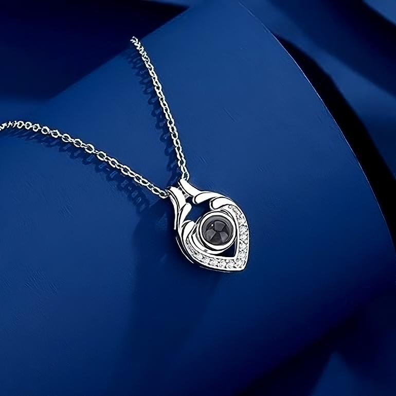 Personalized Heart Photo Necklace