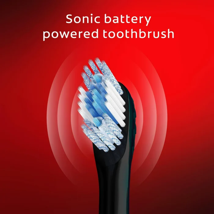 Colgate 360 Optic White Pro-Series Battery Black Toothbrush - Image 2