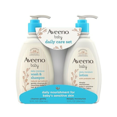 Aveeno Baby Daily Care Gift Set with Oat Extract & Prebiotic Oat
