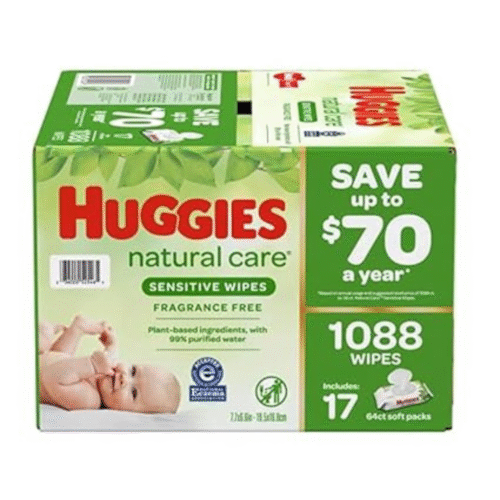 HUGGIES Natural Care Sensitive Baby Wipe Refill