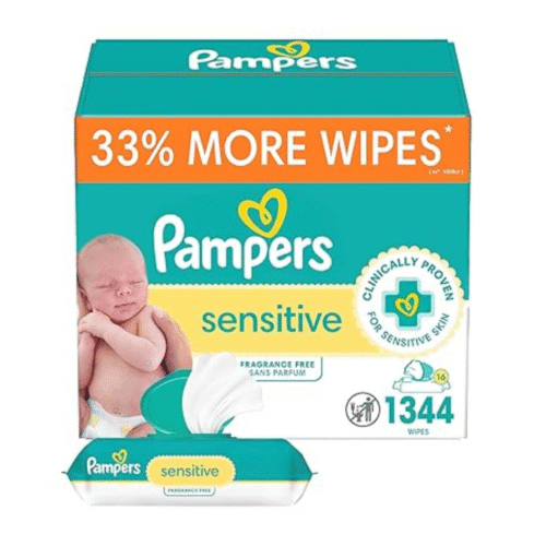 Pampers Baby Wipes, Sensitive, Water Based Wipe, Clinically Proven