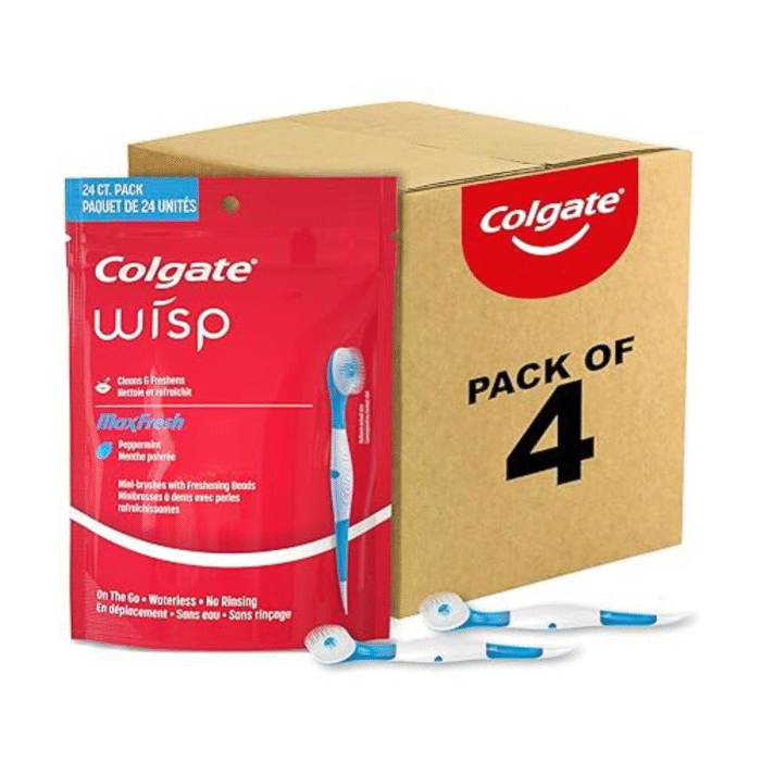 Colgate Max Fresh Wisp Disposable Mini Travel Toothbrushes