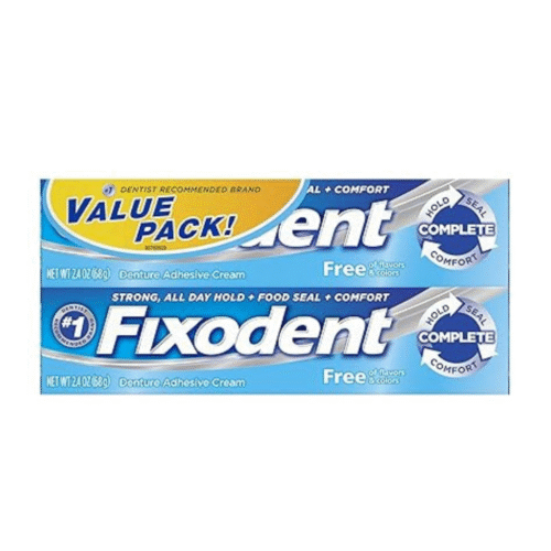 Fixodent Free Denture Adhesive Cream 2.40 Ounce (Pack of 2)