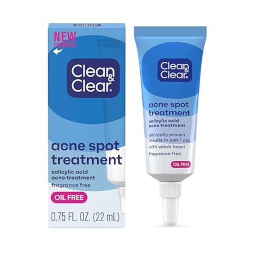 Clean & Clear Acne Spot Treatment Gel Cream with 2% Salicylic Acid